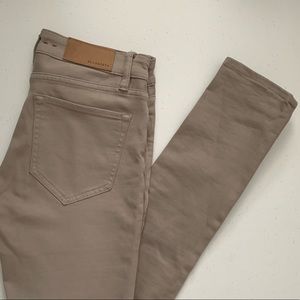 AllSaints Mast Skinny Jeans in beige-grey size 26